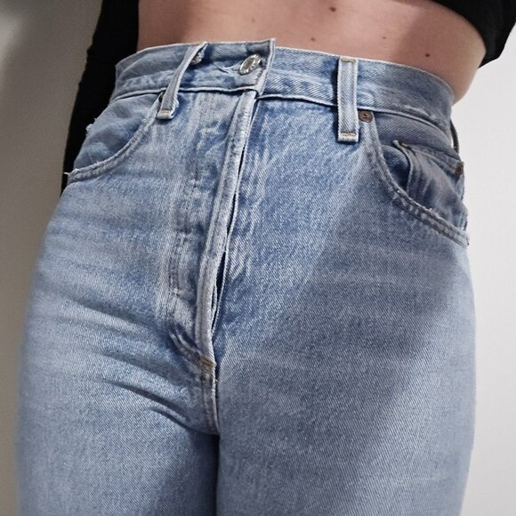 Agolde Pinch waist 90s Straight Denim Jeans 24 - Picture 6 of 11